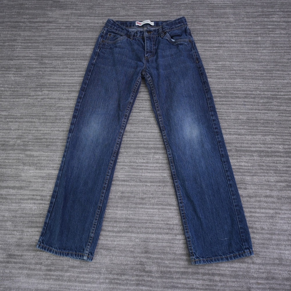 Levi's 505 Jeans Boys Blue Regular Denim Straight Leg 12‎ 26x26